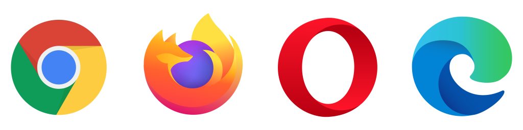 Mozilla Firefox, Microsoft Edge, Google Chrome and Opera are popular internet browsers