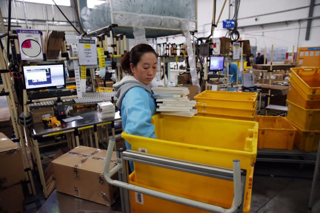 Inside Amazon Fulfillment Center