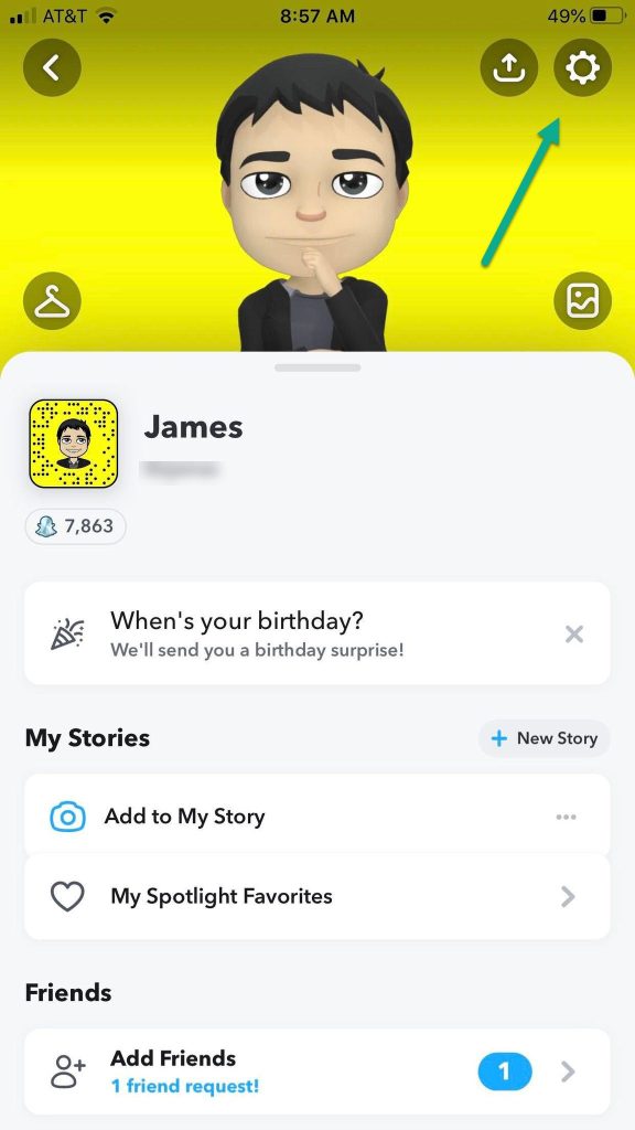 Snapchat Bitmoji Page