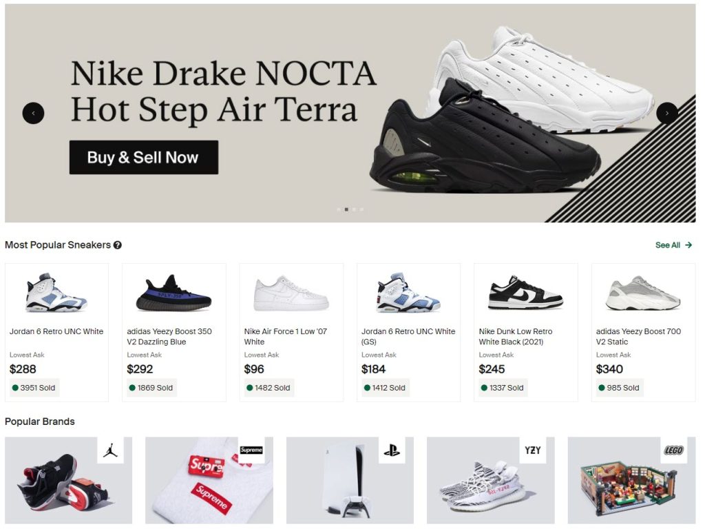 StockX Website