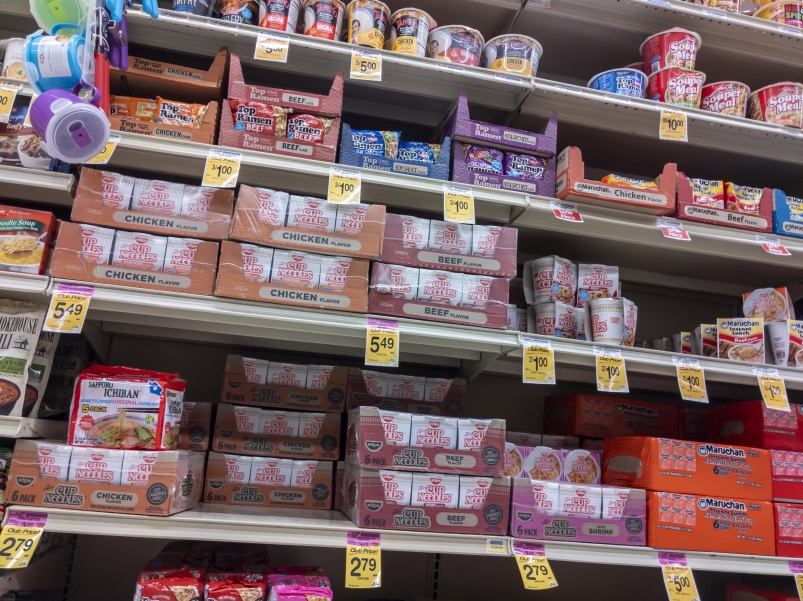 Maruchan Ramen On Store Shelf