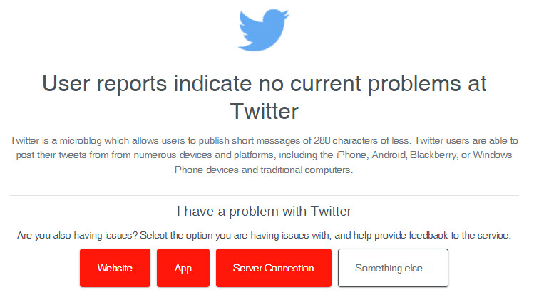 DownDetector Twitter