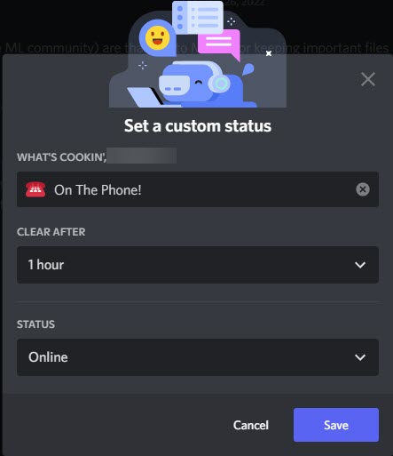 Custom Status Discord