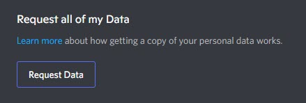 Discord Request Data