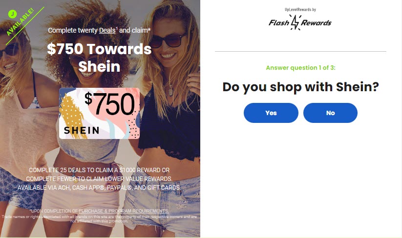 what gift cards can you use on shein