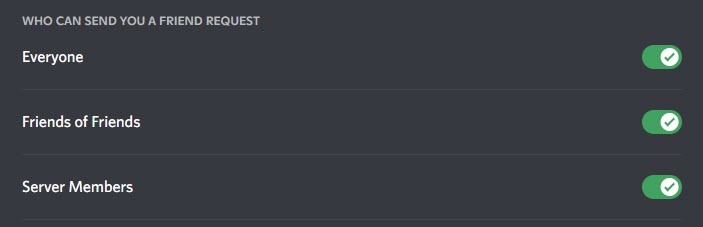 Who Can Send A Friend Request On Discord Settings
