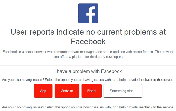 Downdetector Facebook