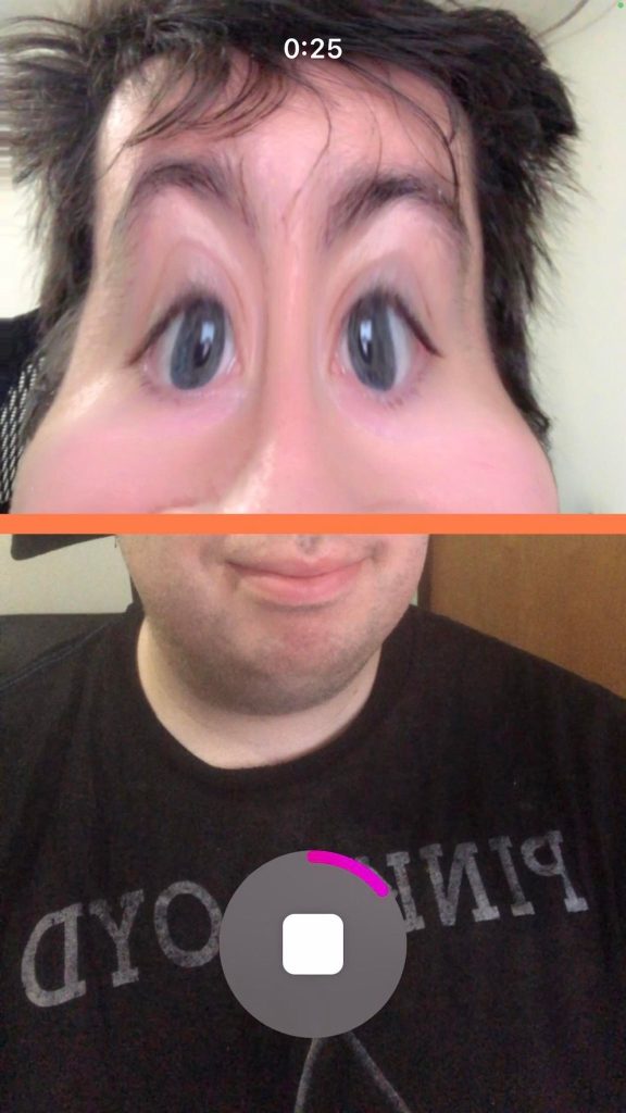 Recording Instagram Reel With Before After Scan