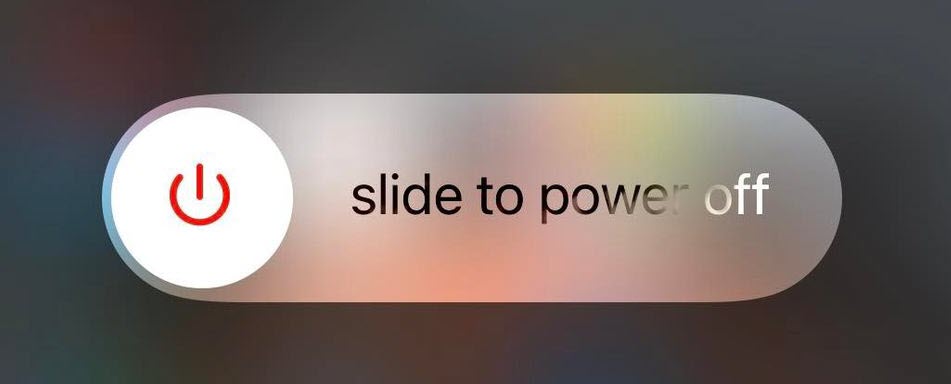 Slide To Power Off iPhone, Restart iPhone