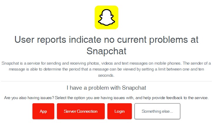 Downdetector Snapchat