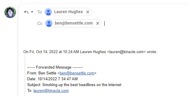 Gmail CC Example