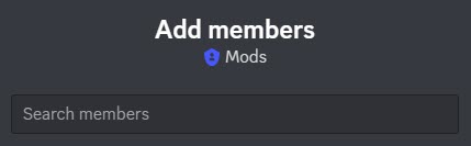 Add Members, Discord Roles