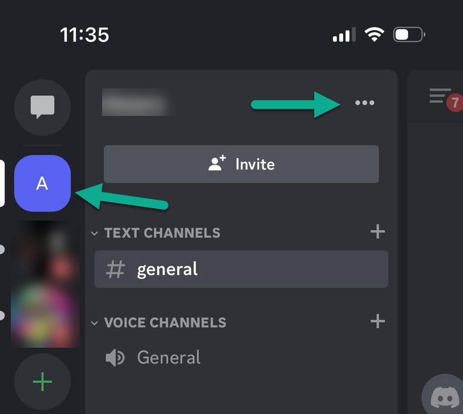 Three Dots Button, Discord Server List, Discord Mobile App