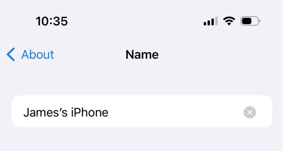 Change SSID, iPhone