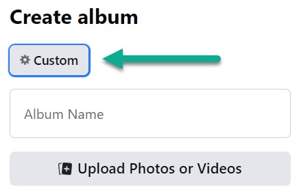 Create Album Privacy Settings, Facebook