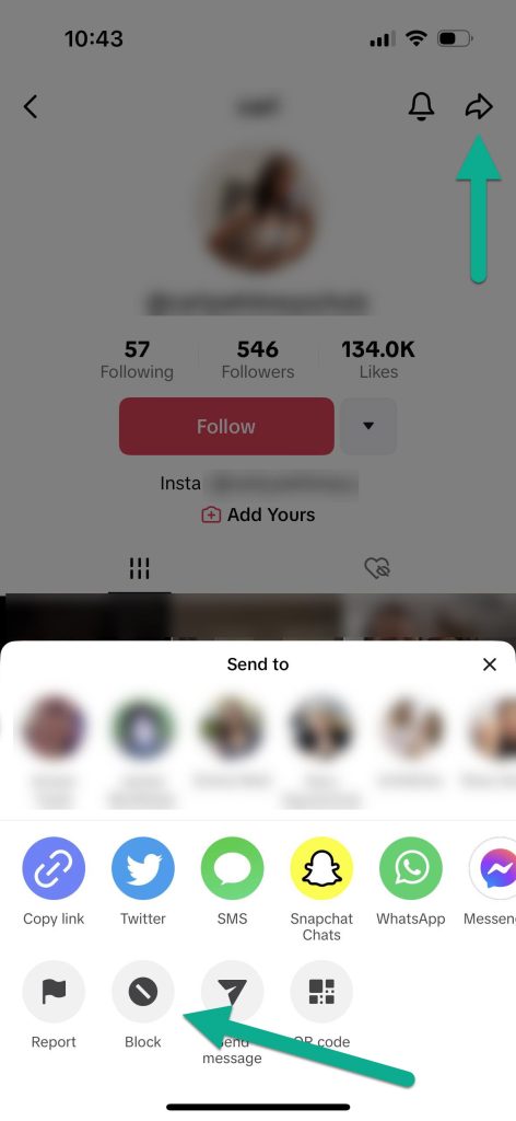 Block Someone, TikTok