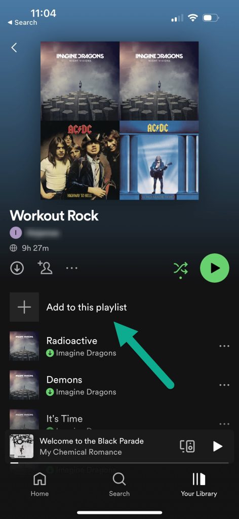 Add To This Playlist Button, Spotify